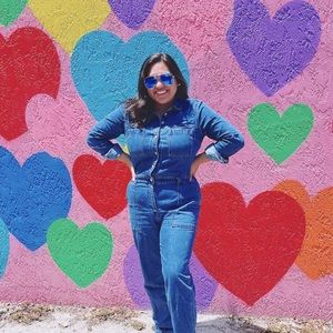 Denim jumpsuit//Old navy